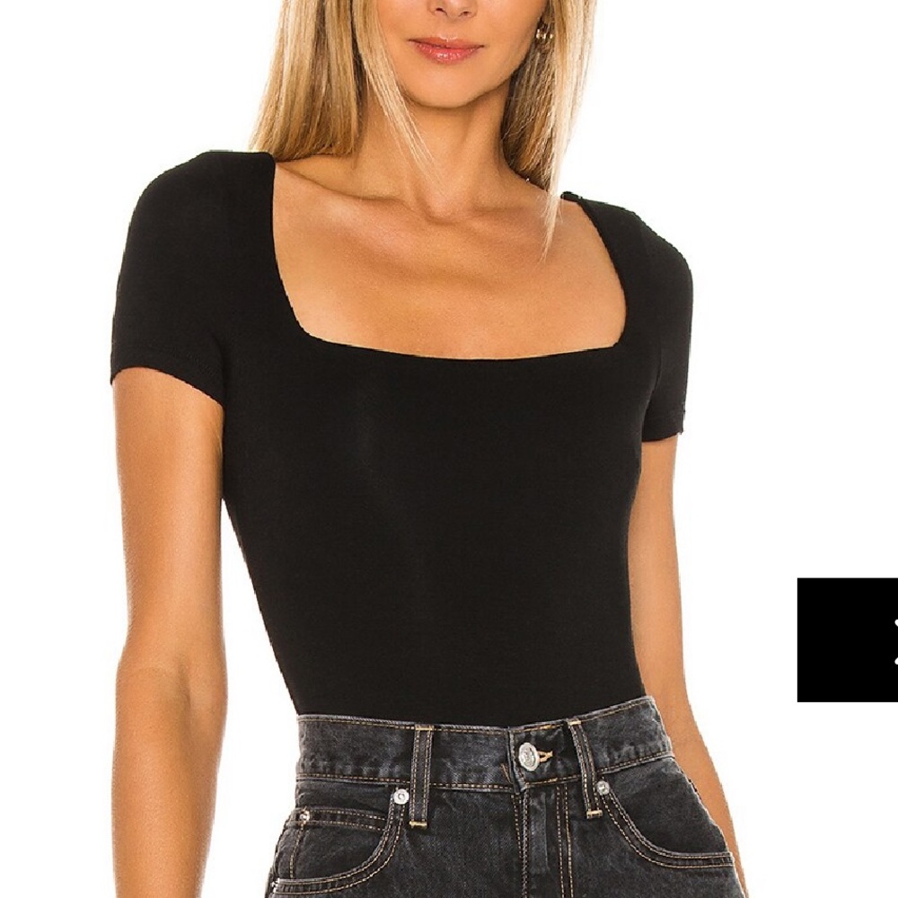 Superdown Al Square Neck Bodysuit - Small
